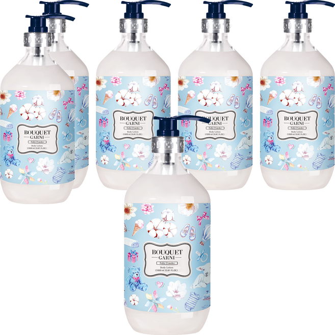 BOUQUET GARNI 優雅香水身體乳 嬰兒爽身粉香, 1L, 6瓶