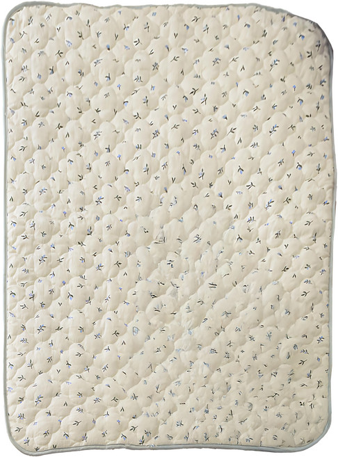 PRIELLE Humming 棉質兒童絎縫防水保潔墊, 象牙白, 1個