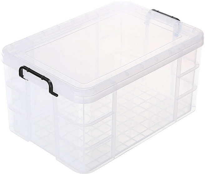 KEYWAY 聯府 掀蓋整理箱 強固型 65L, 透明色, 1個