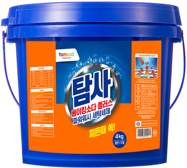 탐사 베이킹소다 플러스 세탁세제, 4kg, 1개