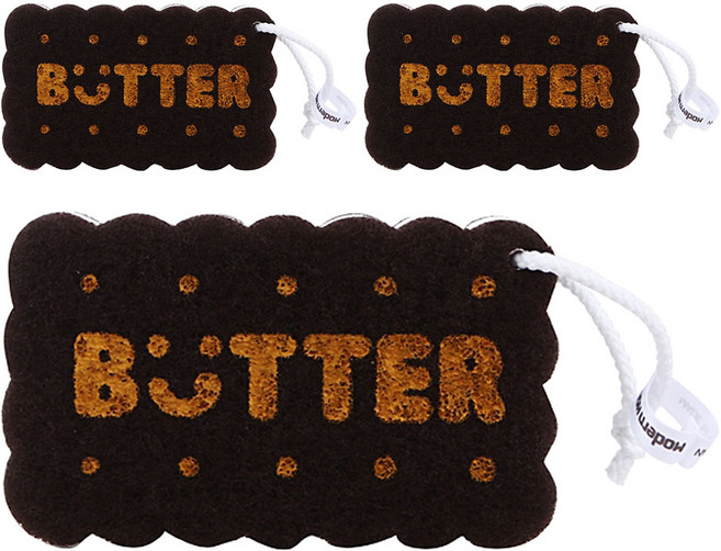 [모던하우스] 다목적수세미 버터쿠키 (브라운), 1개입, 3개