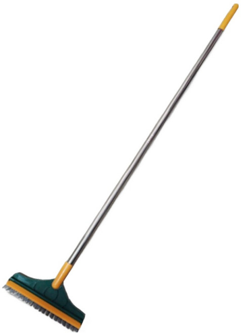 디블릭 모서리 틈새 2in1 욕실 바닥 청소솔, 그린옐로우, 1개