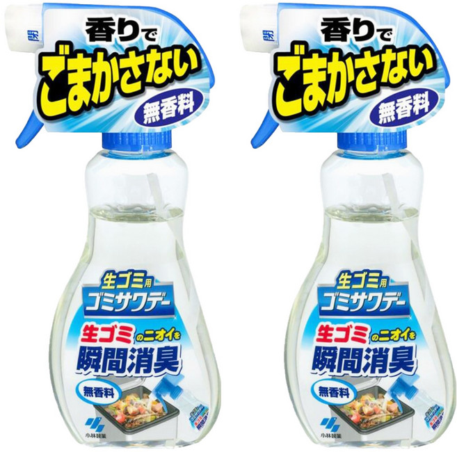 KOBAYASHI 小林製藥 瞬間消臭噴霧 廚房垃圾桶除臭噴霧 無香料, 230ml, 2瓶