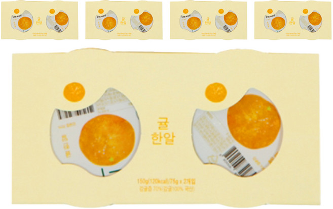 에코맘의산골이유식 유아용 산골푸딩 2p, 귤한알, 150g, 5세트