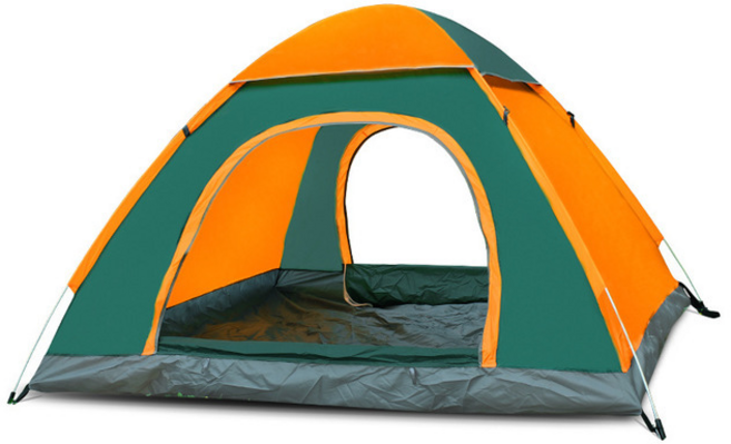 샤론 내츄럴캠핑 원터치 방수 텐트, 오렌지, 9~10인용