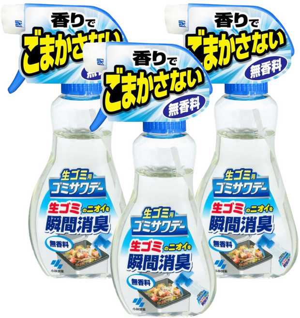 KOBAYASHI 小林製藥 瞬間消臭噴霧 日本製 無香味, 230ml, 3瓶