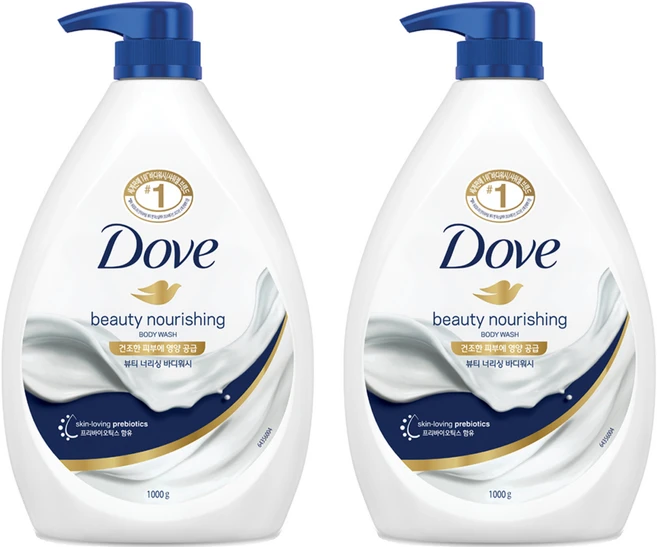 도브 뷰티 너리싱 바디워시, 1kg, 2개 - 쿠팡