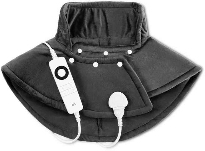 오아 온열 전기 목 등 어깨 찜질기, 딥그레이, OMS-033DG