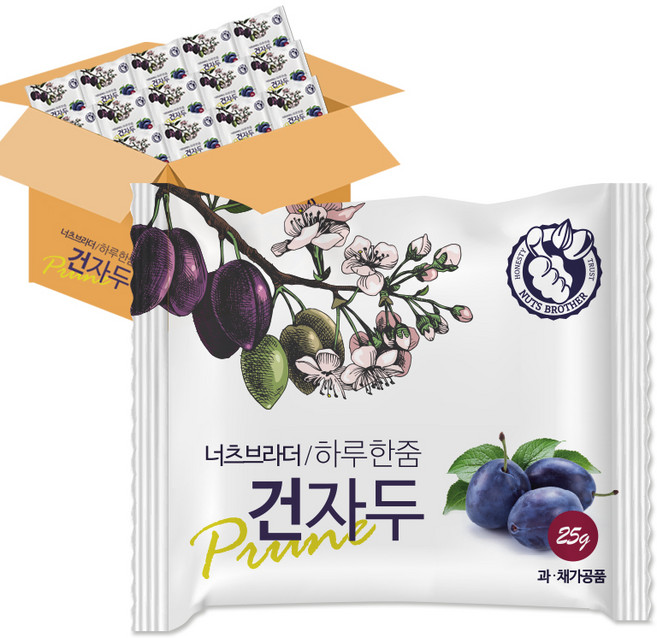 너츠브라더 하루한줌 건자두, 25g, 30개
