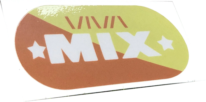 GOGORO MIX 反光飛旋貼, 雷鬼棕, 1張