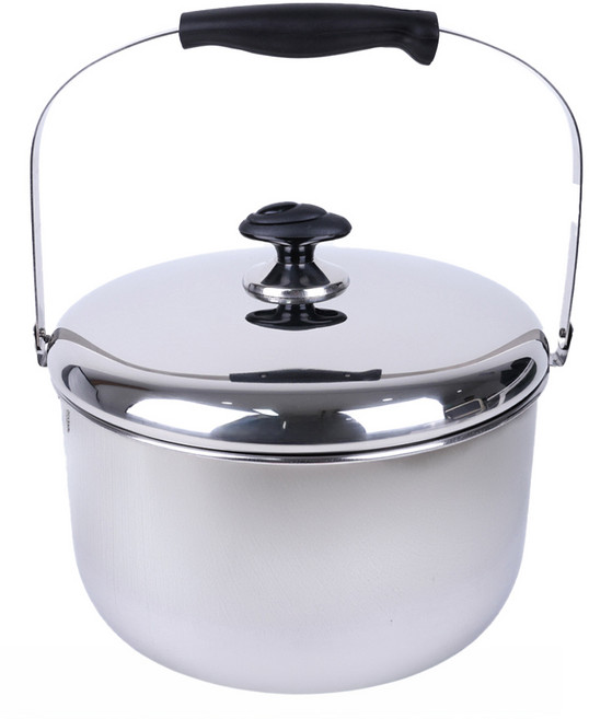 리빙글로리 미니들통 9L 국내생산, 27cm, 실버, 1개