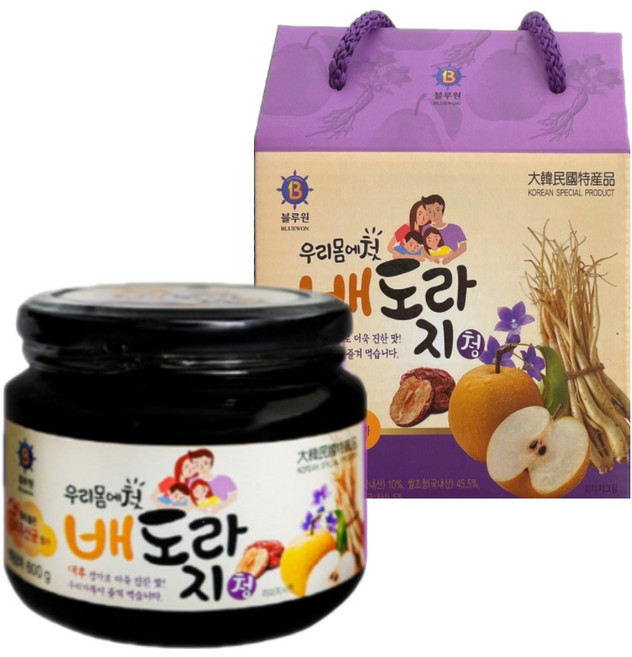 뉴리스 수제 배 도라지청, 600g, 1개입, 1개