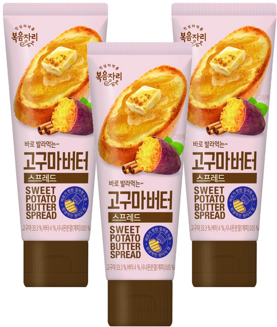 복음자리 바로 발라먹는 고구마버터 스프레드, 100g, 3개