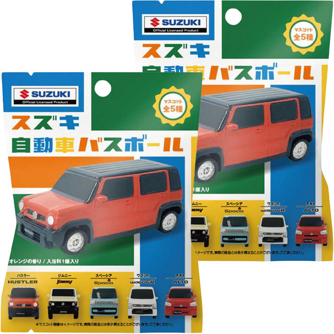 SK JAPAN 鈴木汽車 SUZUKI 沐浴球 入浴劑 全五種 柑橘香, 2個, 75g