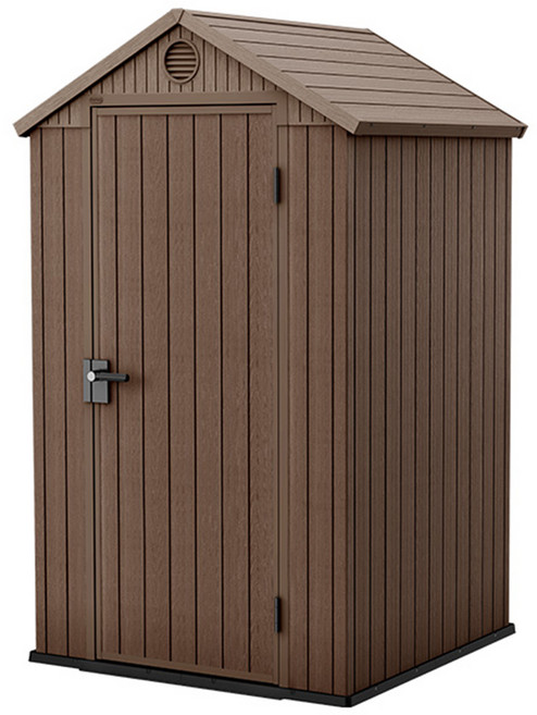 케터 조립식 야외창고 다윈 4 x 4 m 방문설치, 브라운