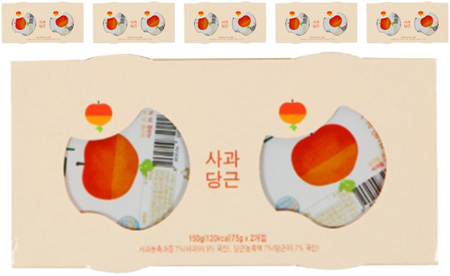 에코맘의산골이유식 유아용 산골푸딩 2p, 사과당근, 150g, 6개
