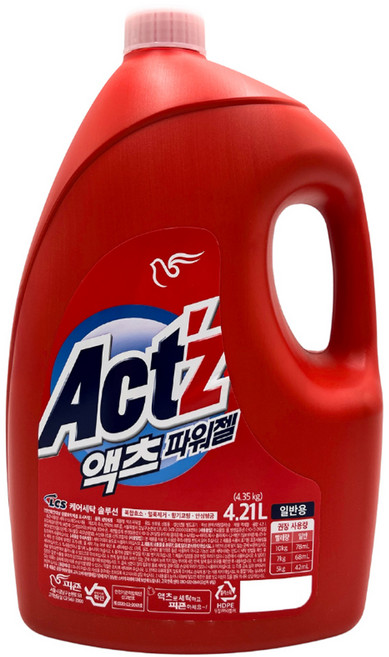 Act'z 強效洗衣精, 4.21L, 1桶