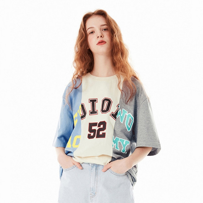 5252바이오아이오아이 MIXED VARSITY TSHIRTS