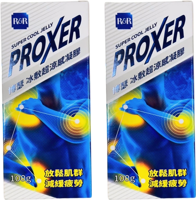 PROXER 博瑟 冰敷超涼感凝膠, 100g, 2條