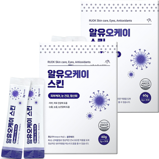 제일바이오 반려동물 알유오케이 영양제, 피부/피모, 2개