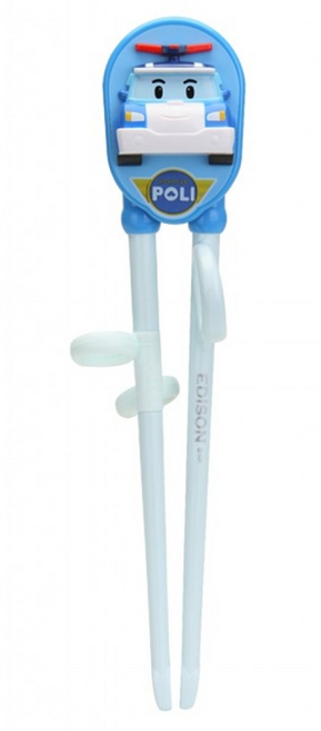 Edison Thomas 培西學習筷 右手用, 藍色  Poli 波力, 1雙