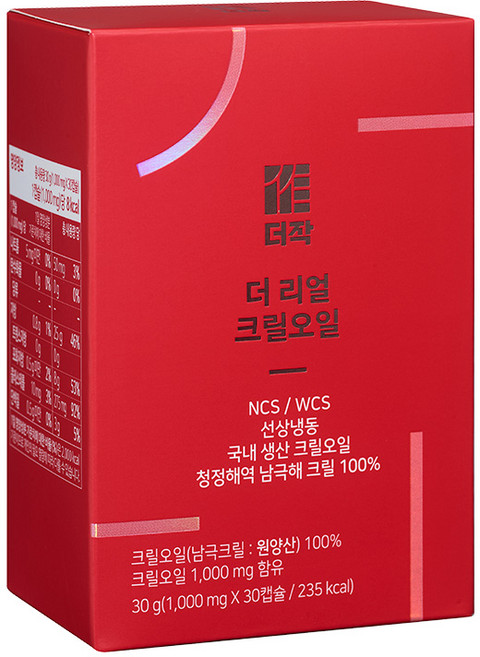 더작 더 리얼 크릴오일, 30g, 1개