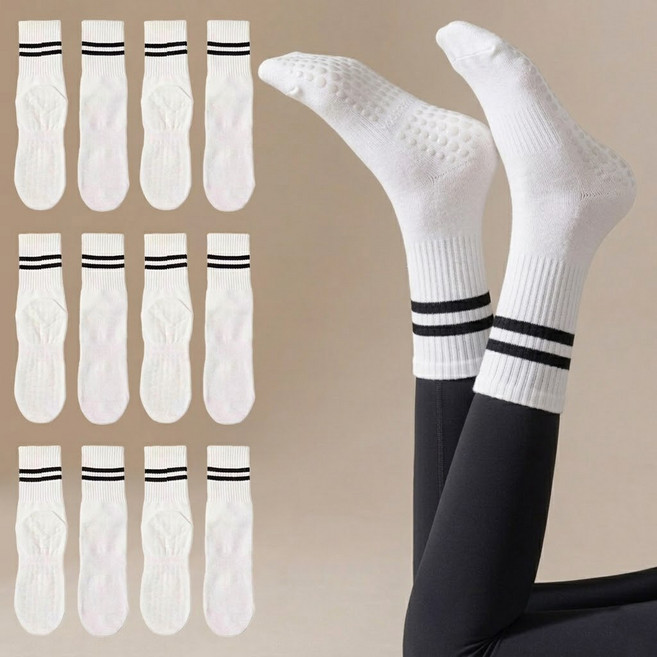 와이홉 논슬립 요가 필라테스 양말 6켤레