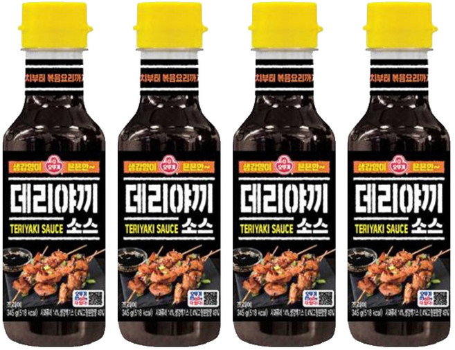 오뚜기 데리야끼 소스, 345g, 4개