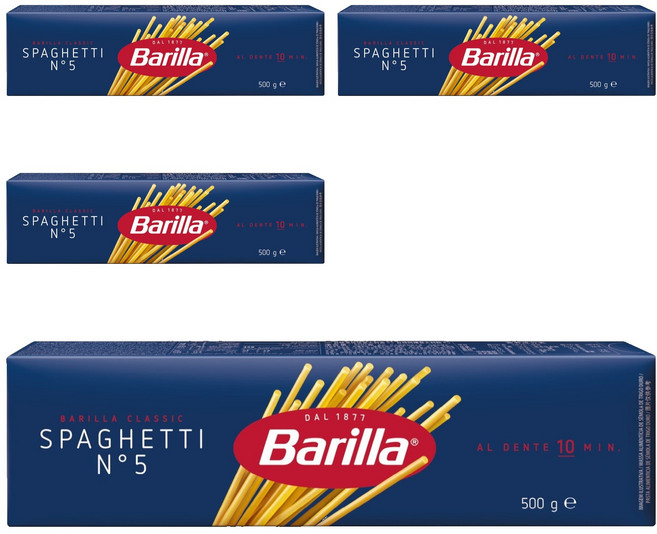Barilla 百味來 義大利直麵, 4個, 500g