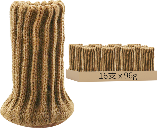 咪咪購物 針織椅子腳套加厚 點膠款 米色, 16支