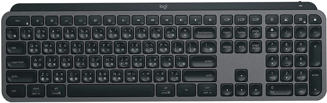logitech 羅技 MX KEYS S 無線鍵盤, 石墨灰, YR0073, 1個