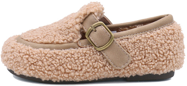 키펀트 아동용 뽀글이 인조레더 퍼 로퍼 WP-02