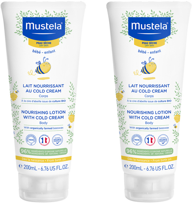 무스텔라 너리싱 로션 위드 콜드크림, 200ml, 2개