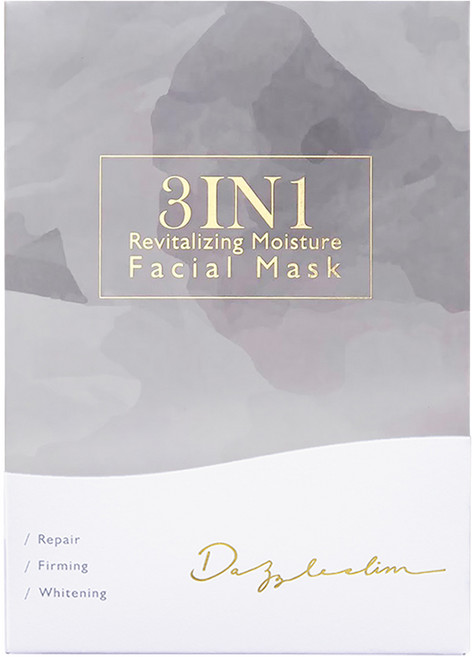 Dazzleslim 黛若詩琳 3IN1活養肌光清水膜 清潔老廢角質 緊緻亮白 滋潤鎖水, 4片, 1組