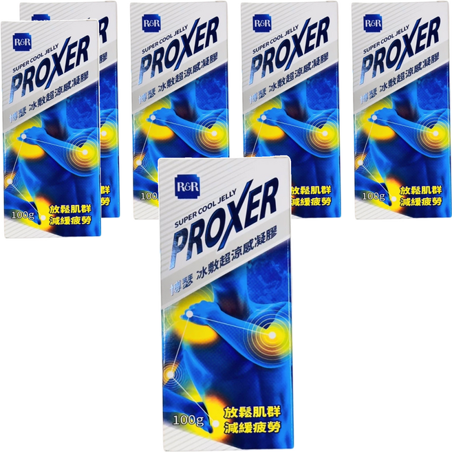 PROXER 博瑟 冰敷超涼感凝膠, 100g, 6條