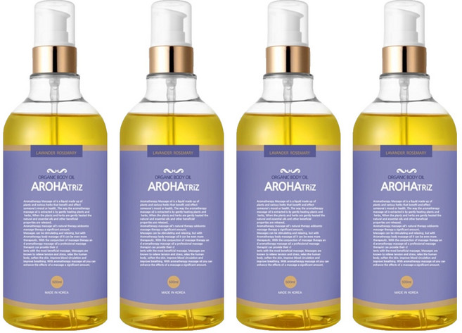 AROHATRiZ 身體香氛保濕精油 Lavander Rosemary, 500ml, 4瓶