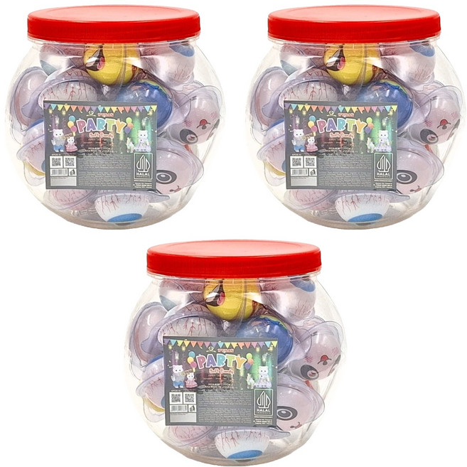 PUSAN 爆漿球型軟糖 25入, 200g, 3罐