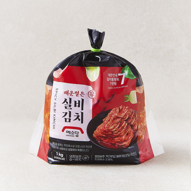 예소담 매운 실비 썰은 김치, 1kg, 1개