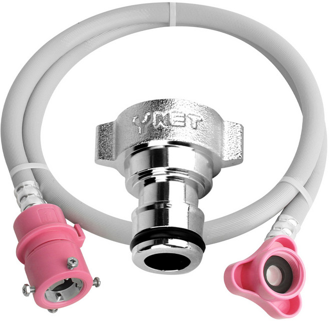 원터치 온수용 세탁기호스 1.3M, 1개