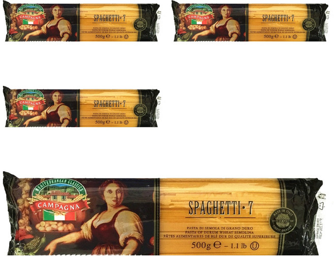 CAMPAGNA 標準直麵7, 4包, 500g