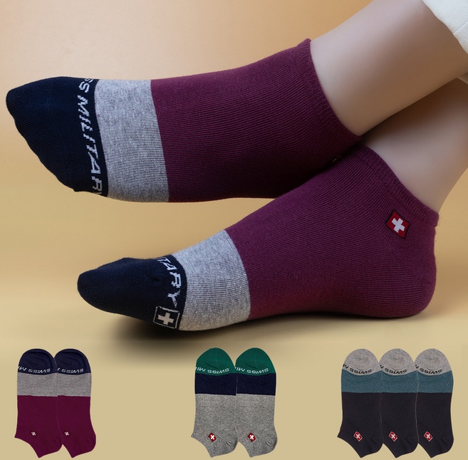 스위스밀리터리 남성용 스니커즈 7족 양말 SM-28
