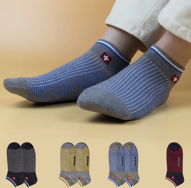 스위스밀리터리 남성용 스니커즈 양말 7족 SM-50