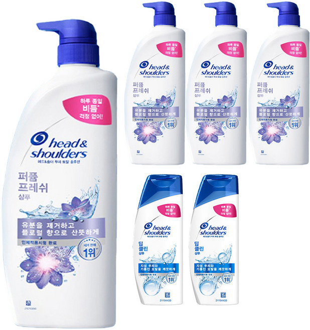 head&shoulders 海倫仙度絲 香氛清爽洗髮精 800ml x 2入 + 深層清潔洗髮精 90ml x 1入 組, 2套