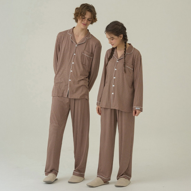 도씨 커플용 소프킨 어텀 긴팔 커플 잠옷 2세트 D-9912