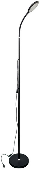 파인굿즈 LED 조명 장스탠드, 블랙