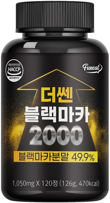 퍼니트 더쎈 블랙마카 2000 126g, 120정, 1개 - 쿠팡
