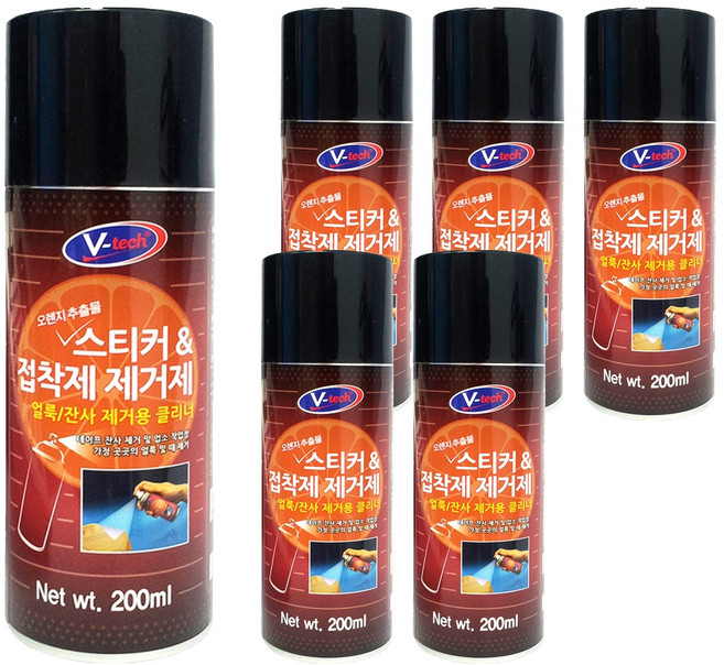 Vtech 스티커 & 접착제 제거제, 6개