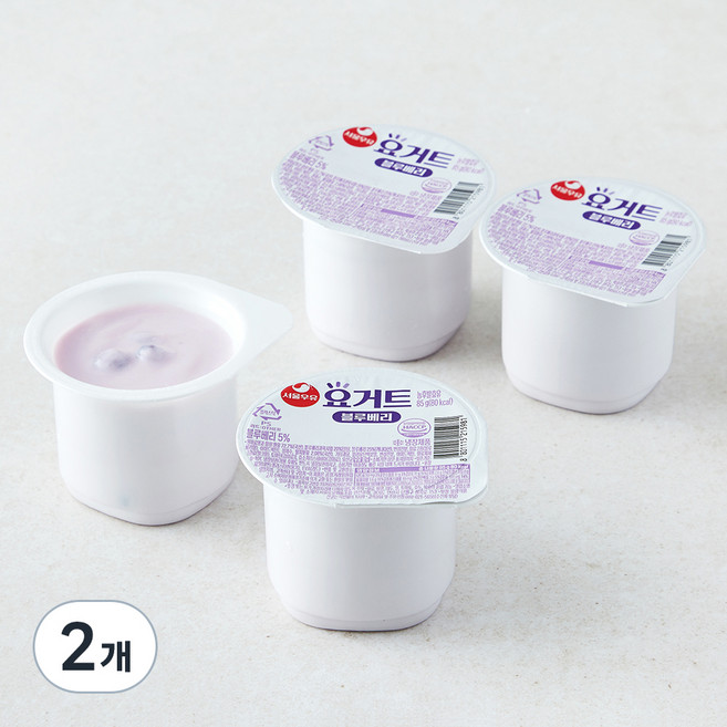 서울우유 요거트 블루베리, 85g, 4개입, 2개
