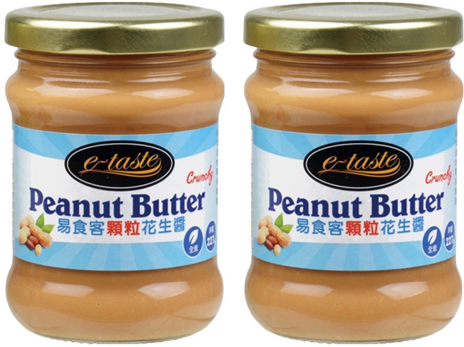 e-taste 易食客 顆粒花生醬 花生粒粒飽滿 口感綿密濃郁 馬來西亞原裝進口