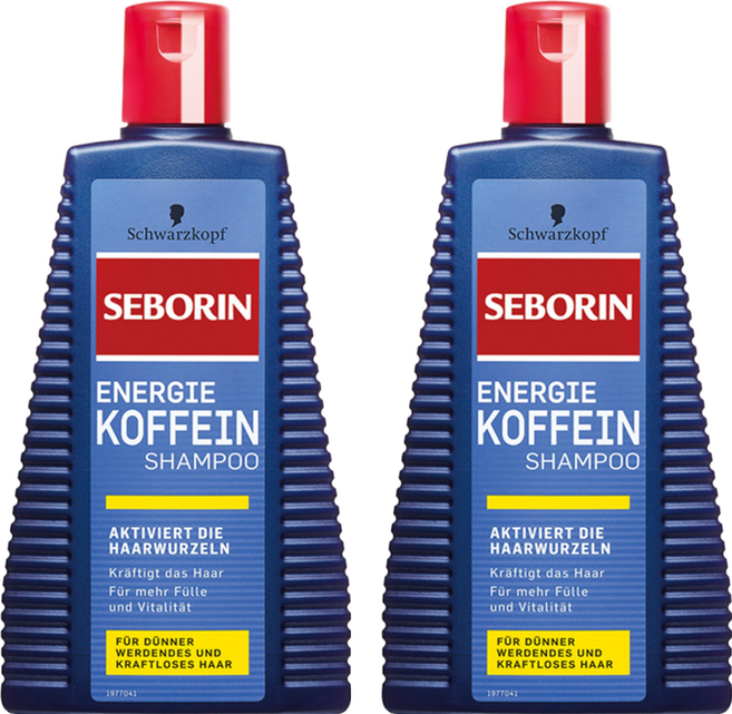 Schwarzkopf 施華蔻 SEBORIN 咖啡因洗髮露, 250ml, 2瓶